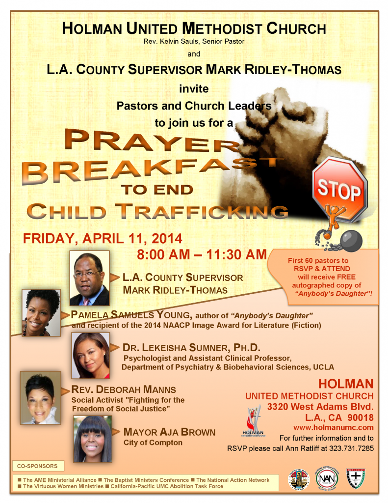 HUMAN TRAFFICKING - PRAYER BREAKFAST - REVISED