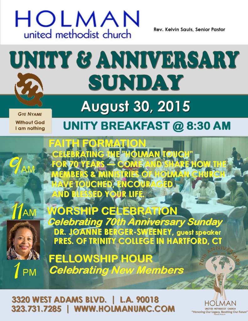 Unity Sunday - 2015-08-30 - Flyer