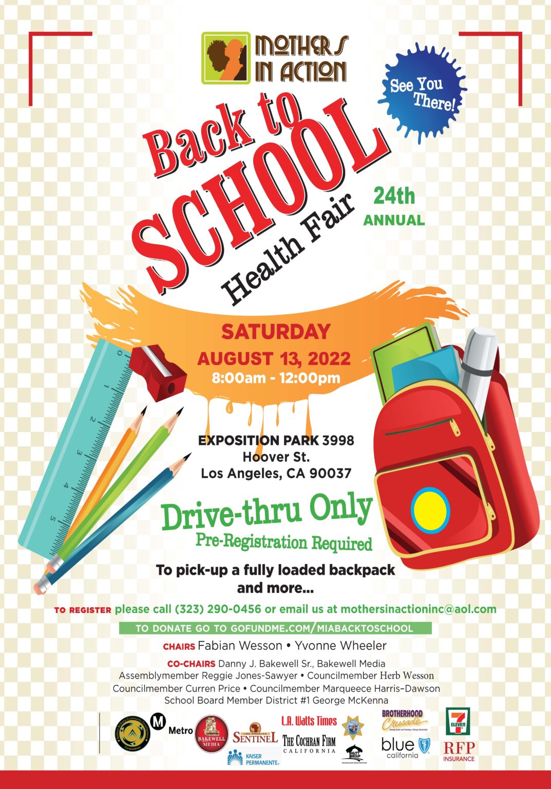 24th Annual Back to school Health Fair – Holman United Methodist Church