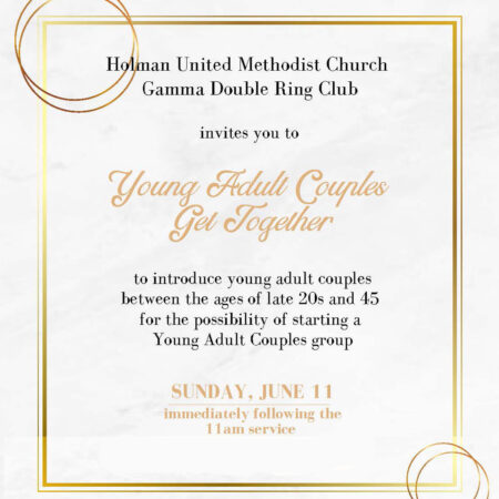 Young Adult Couples Get Together – Holman United Methodist Church